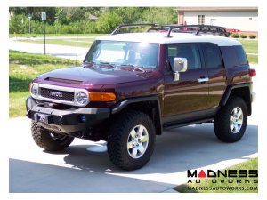 Toyota FJ Cruiser Stealth Front Winch Bumper - Raw Steel WARN M8000 Or 9.5xp